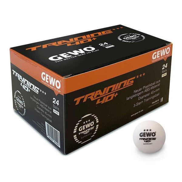 Gewo Training 3 ster tafeltennisbal - wit 24 stuks