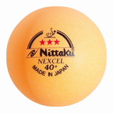 Nittaku Nexcel 40+ Match de balle de tennis de table 3 étoiles - orange 3 pièces