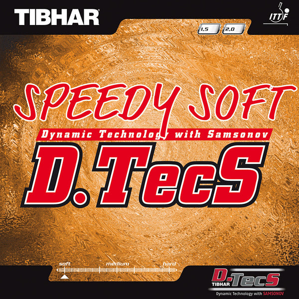 Tibhar Speedy Soft D.TecS rubber - korte noppen