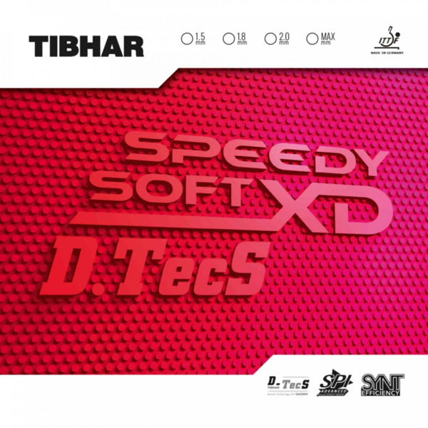 Tibhar Speedy Soft XD D.TecS rubber - korte noppen