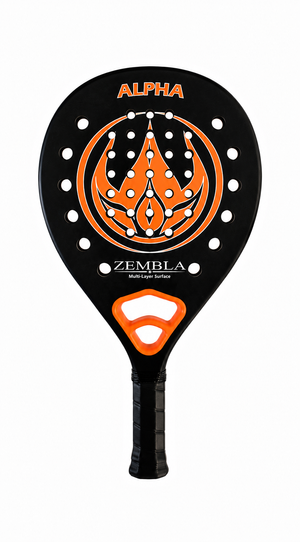 Zembla Alpha 2 padelracket zwart oranje