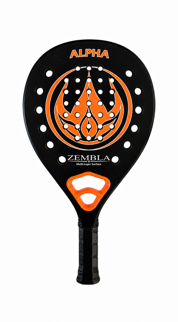 Zembla Alpha 2 padelracket zwart oranje