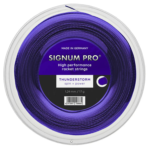 Signum Pro Thunderstorm Tennissnaar – Spin & Power met 10-hoekig profiel