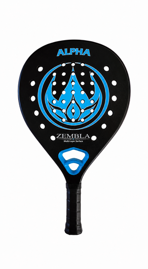 Zembla Alpha 2 padelracket zwart blauw