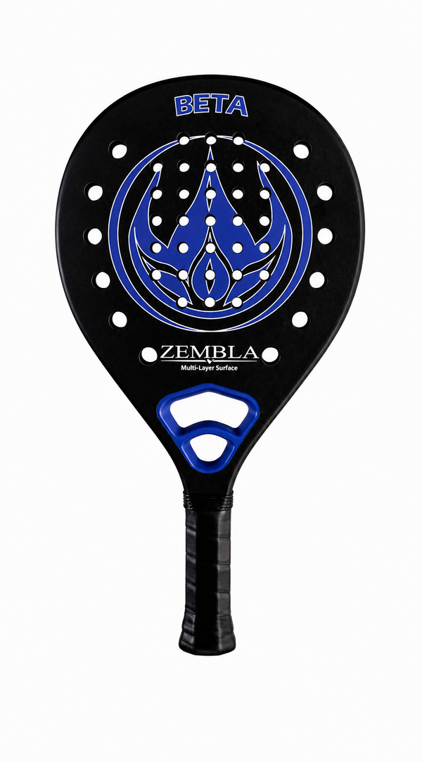 Zembla Beta padelracket zwart blauw